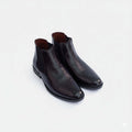 Artisan Heritage Chelsea - Dark Brown Leather Shoes for Men, Handcrafted Genuine Leather