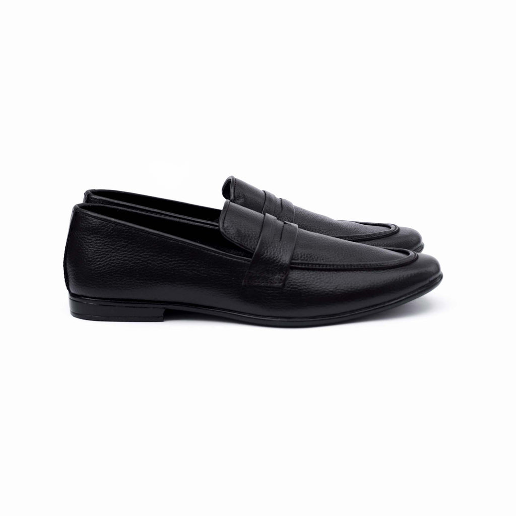 Artisan Pocket Loafer – Black Handcrafted Foldable Leather Loafers for Men - Travel & Daily Wear Shoes