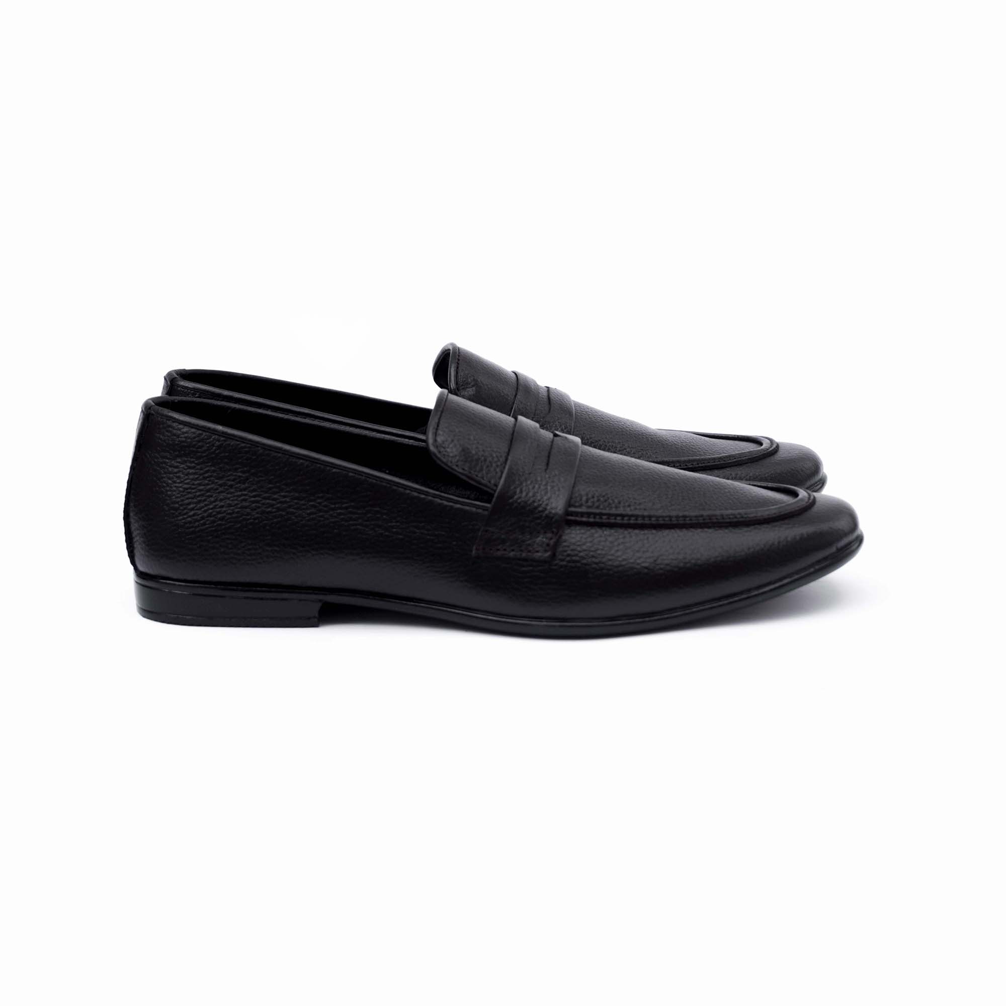 Artisan Pocket Loafer – Black Handcrafted Foldable Leather Loafers for Men - Travel & Daily Wear Shoes