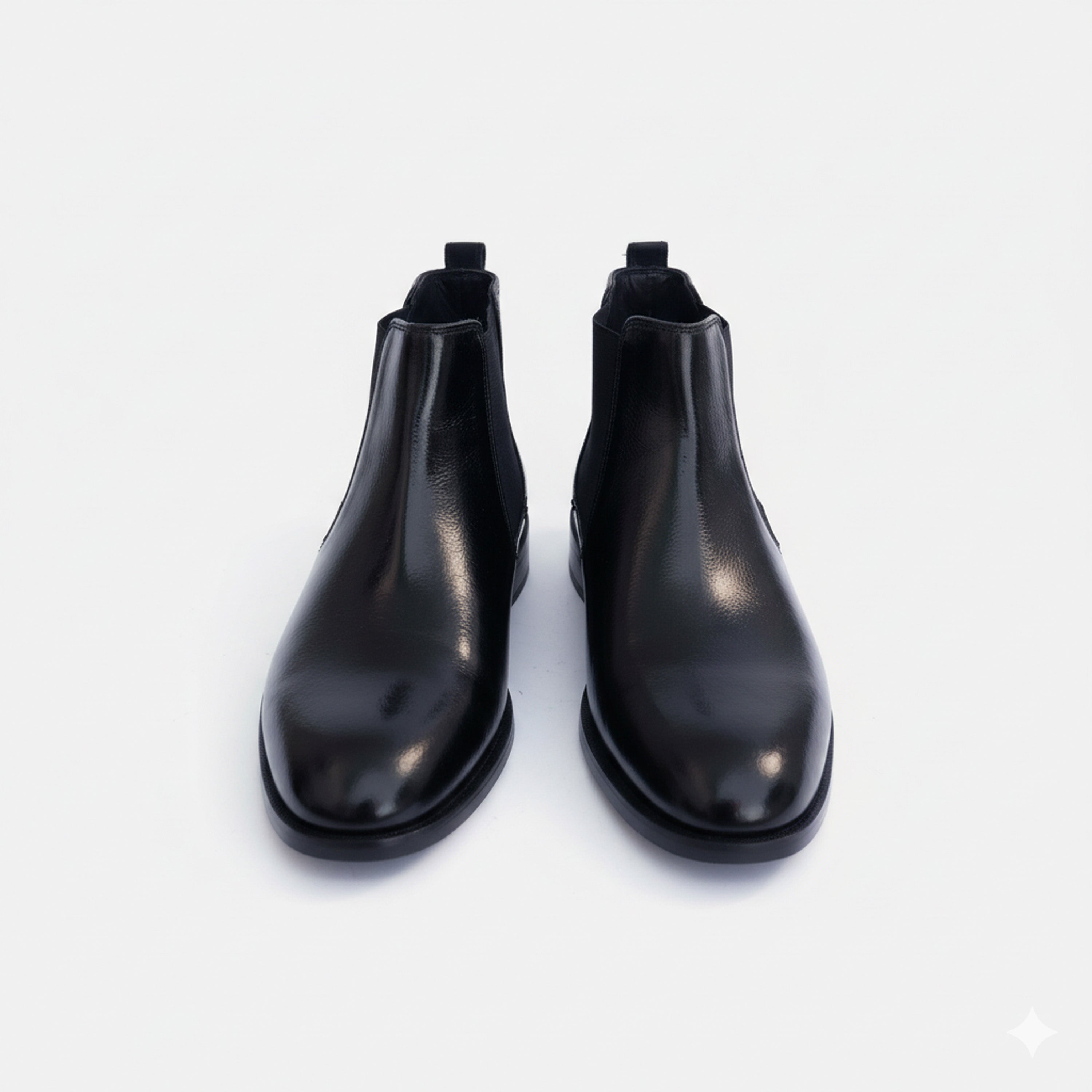 Artisan Heritage Chelsea - Black Leather Shoes for Men, Handcrafted Genuine Leather