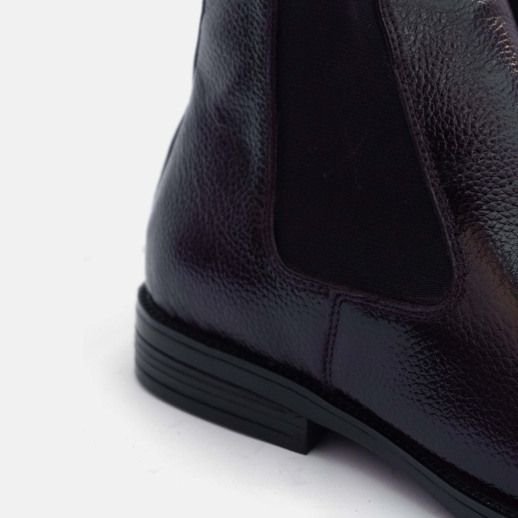 Artisan Heritage Chelsea - Dark Brown Leather Shoes for Men, Handcrafted Genuine Leather