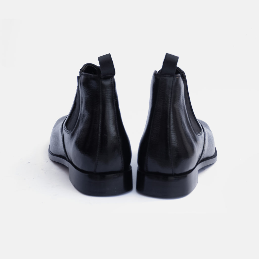 Artisan Urban Chelsea - Black Leather Shoes, Genuine Leather Men’s Footwear