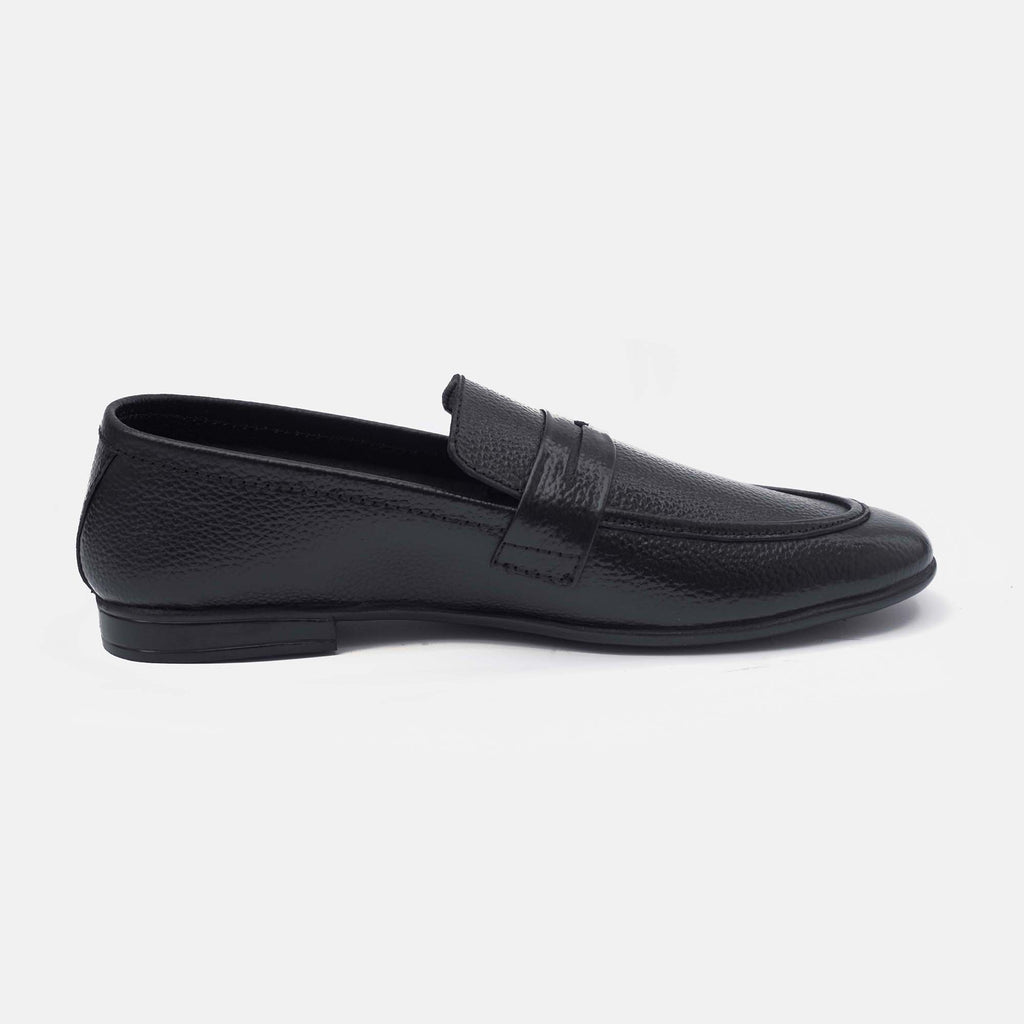 Artisan Pocket Loafer – Black Handcrafted Foldable Leather Loafers for Men - Travel & Daily Wear Shoes