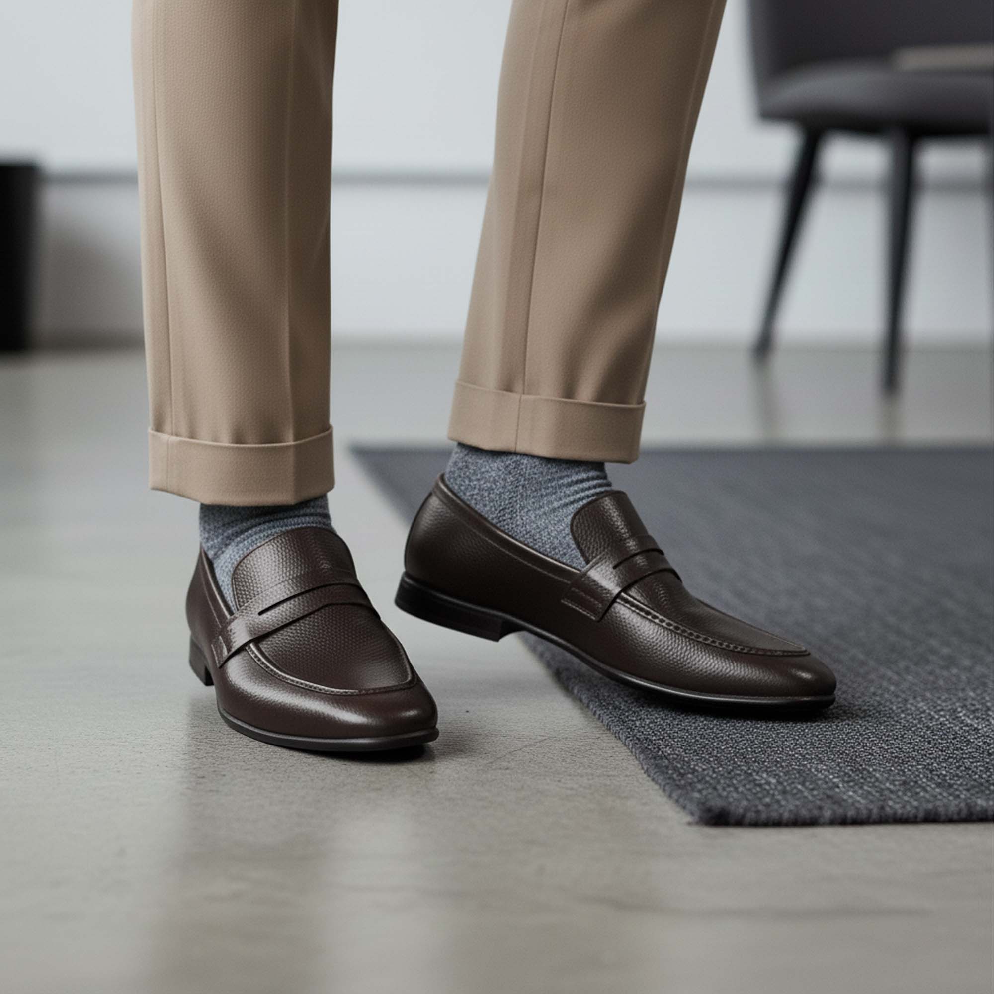 Artisan Pocket Loafer – Brown Handcrafted Foldable Leather Loafers for Men - Travel & Daily Wear Shoes