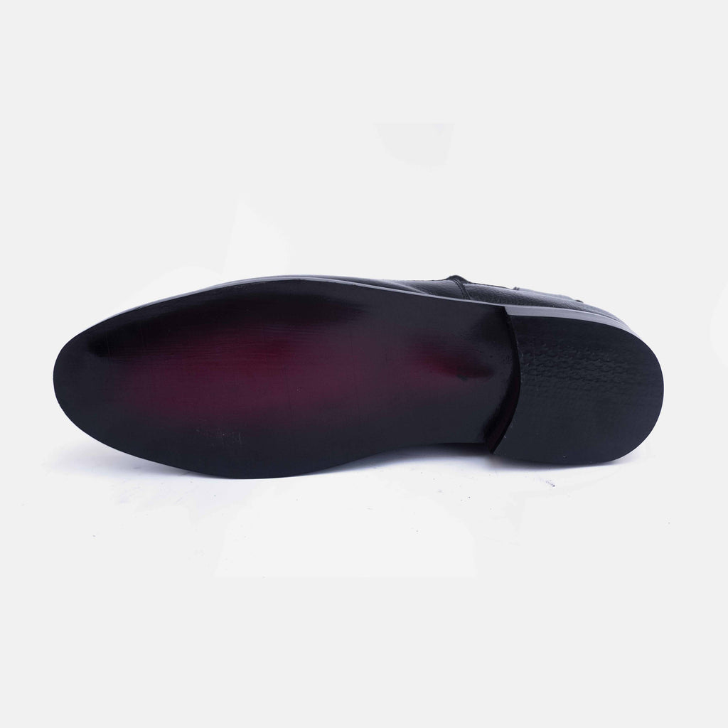 Artisan Heritage Chelsea - Black Leather Shoes for Men, Handcrafted Genuine Leather