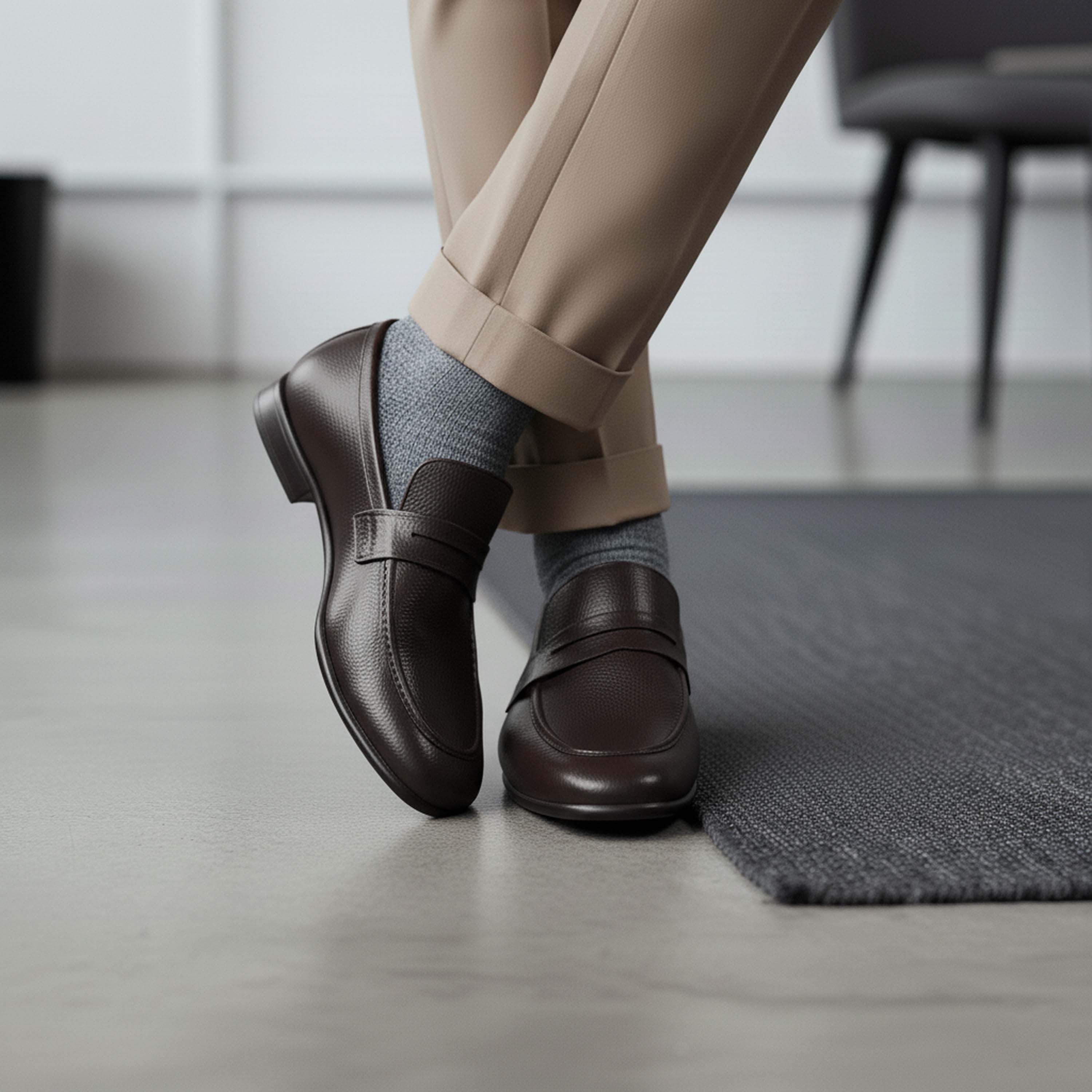 Artisan Pocket Loafer – Brown Handcrafted Foldable Leather Loafers for Men - Travel & Daily Wear Shoes