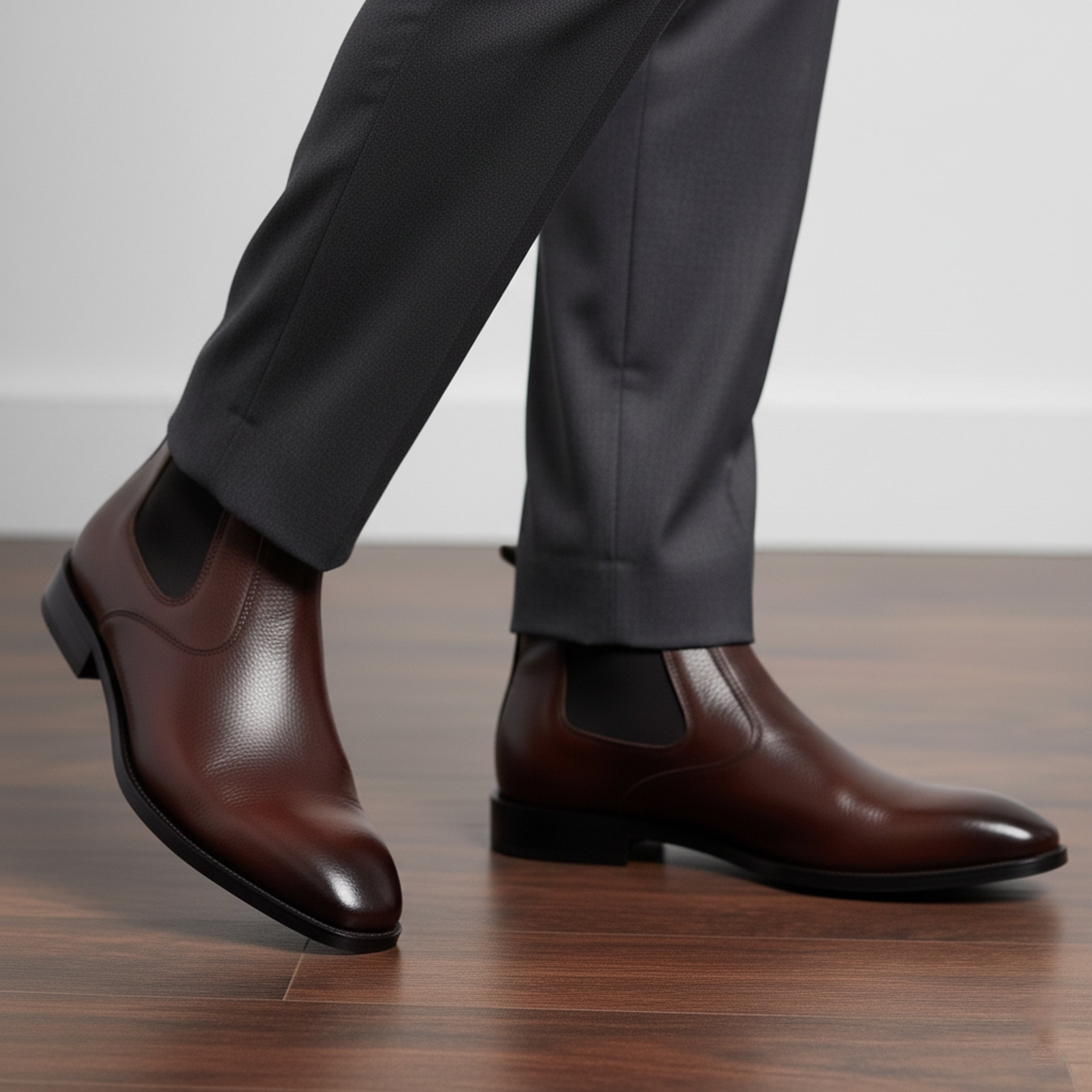 Artisan Urban Chelsea - Brown Leather Shoes, Genuine Leather Men’s Footwear